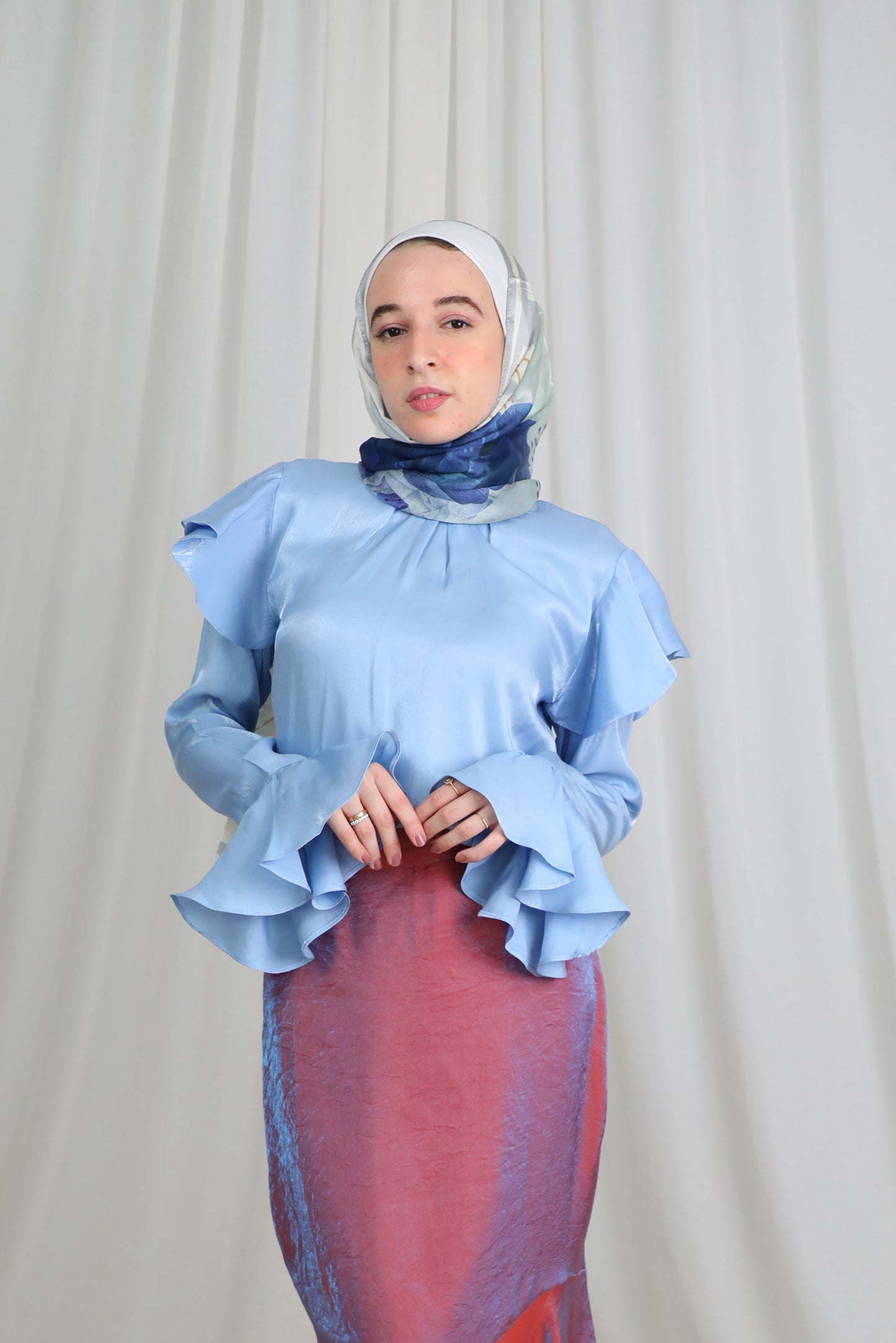 Shoulder Ruffle Top