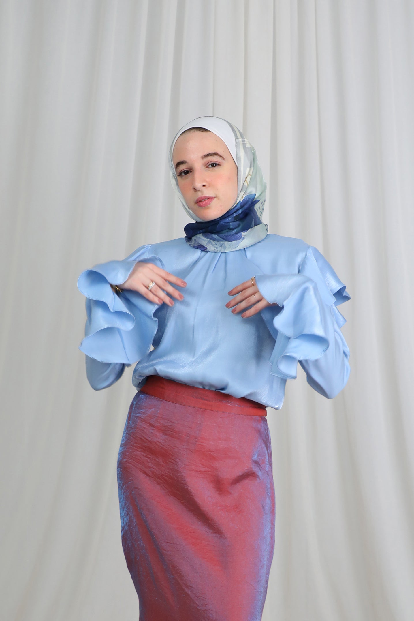 Shoulder Ruffle Top