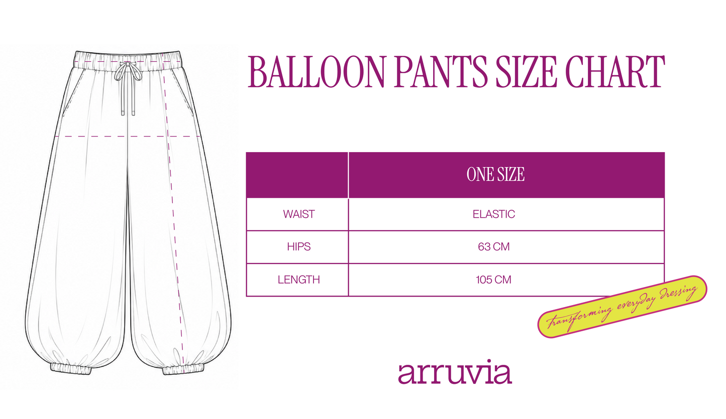 Balloon Pants in Azure