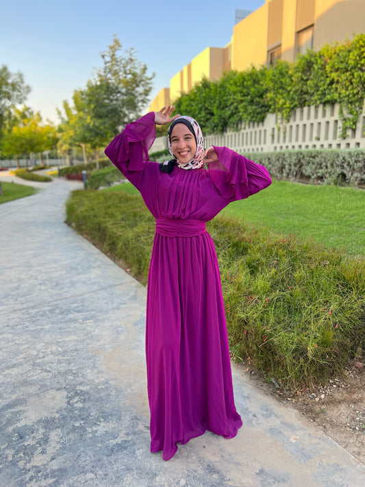 Ethereal Gown in Magenta