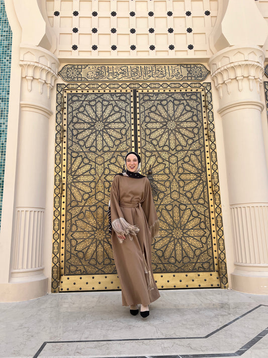 Leila Dress in Beige