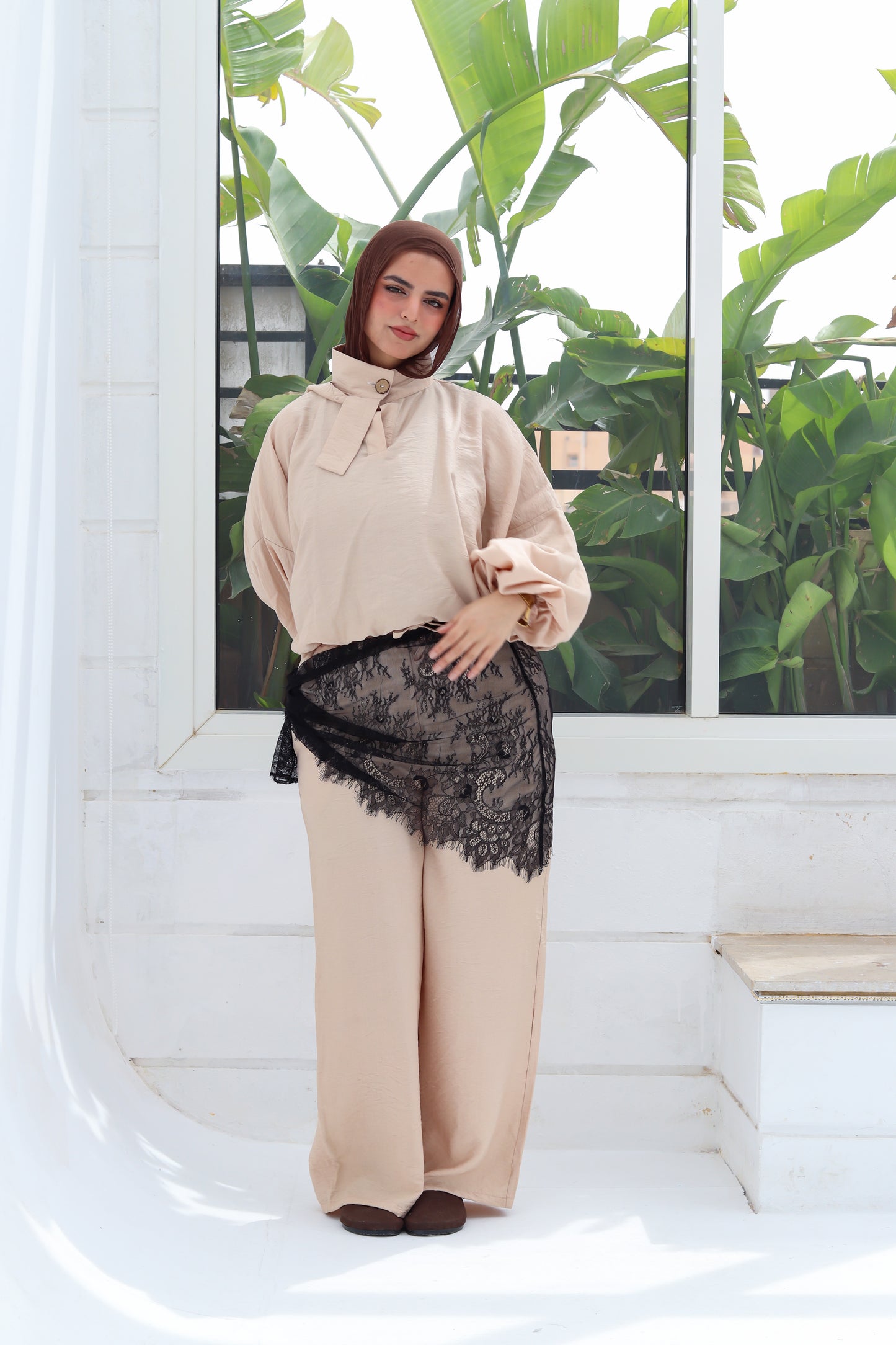 Lace Wrap in Black