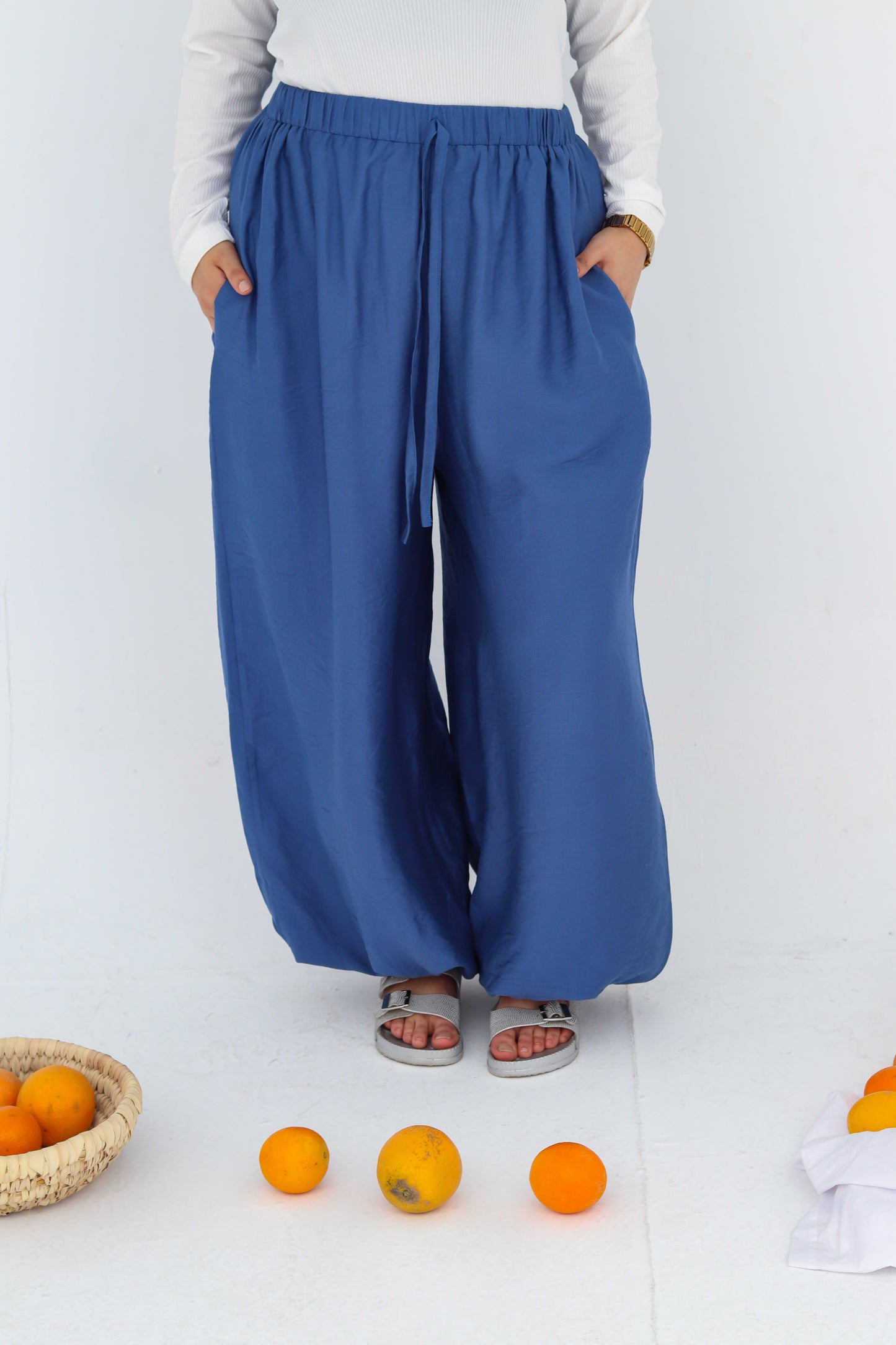 Balloon Pants in Azure
