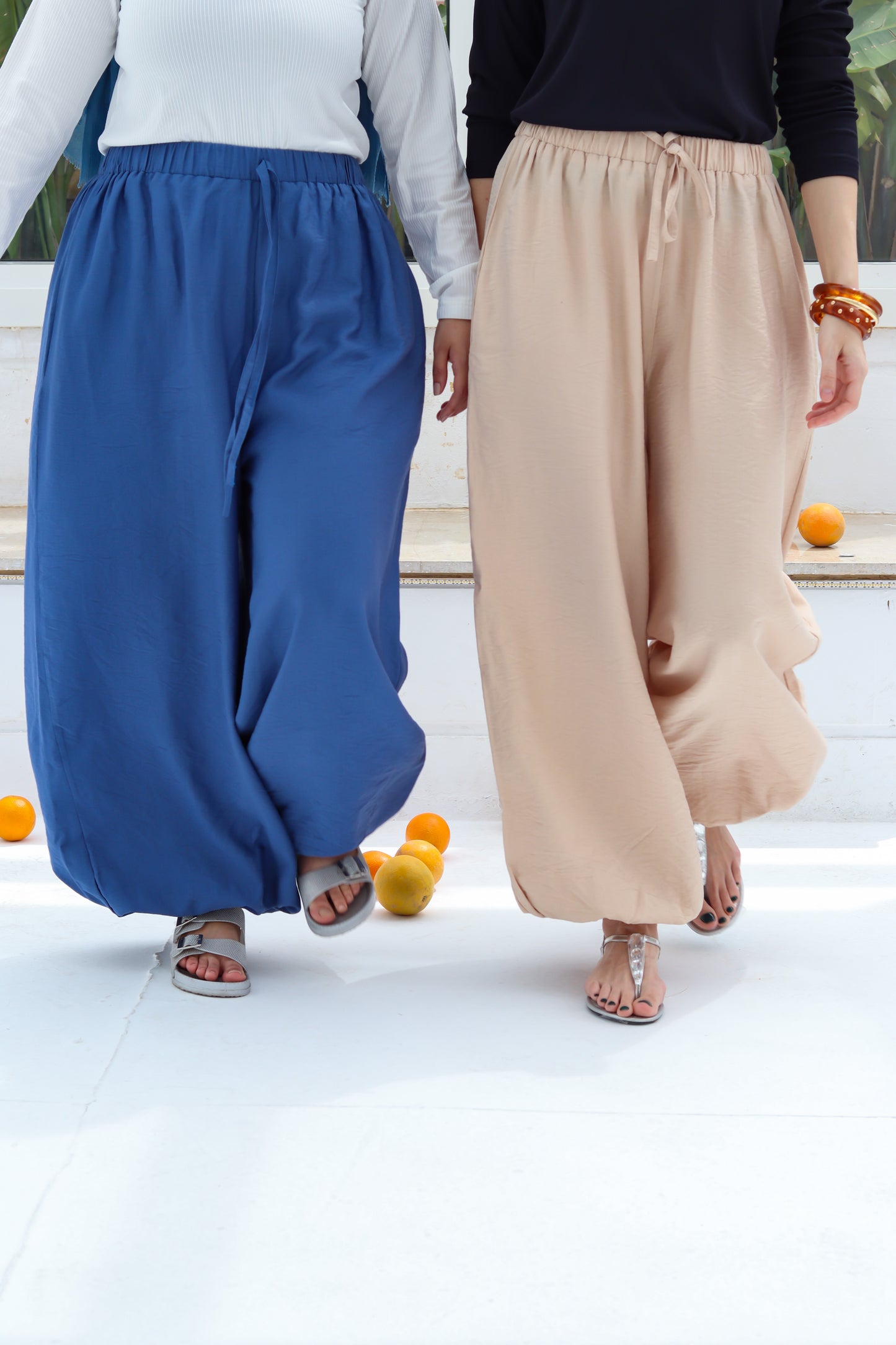 Balloon Pants in Beige