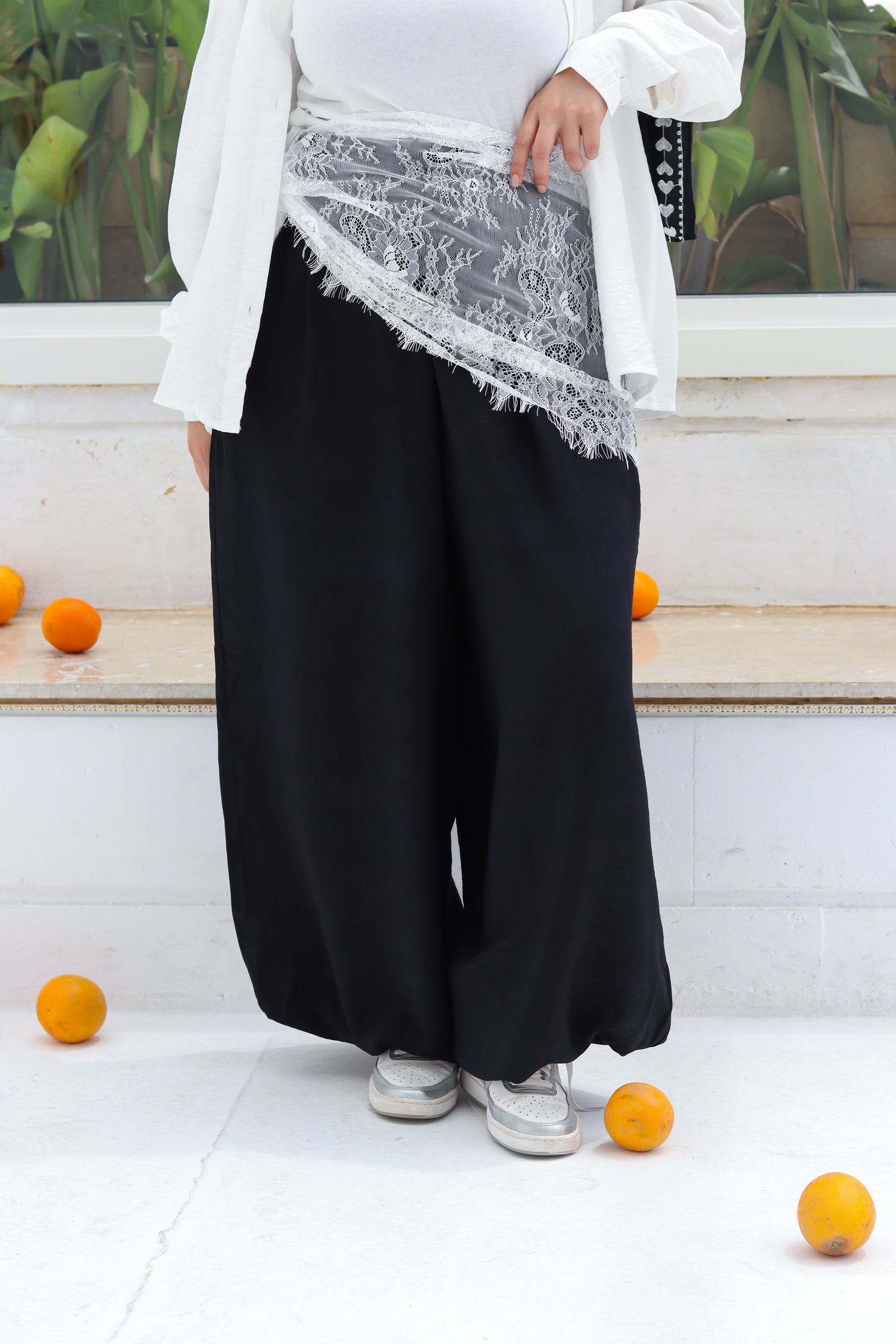 Lace Wrap in White