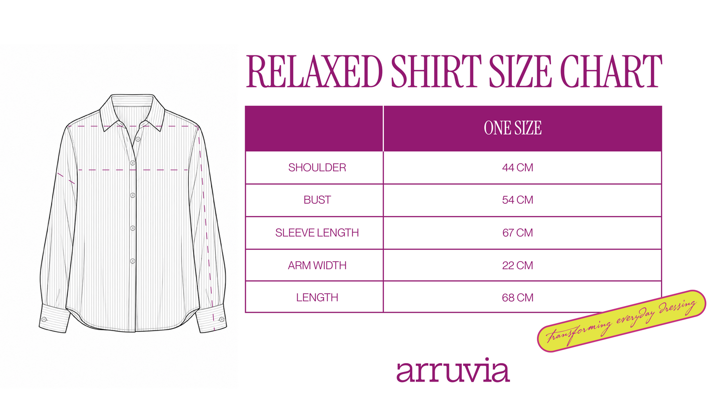 Relaxed Shirt in Yellow Stripes