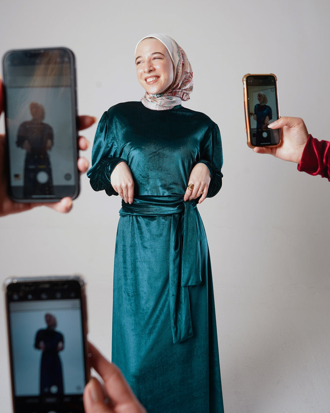 Celia Dress in Teal
