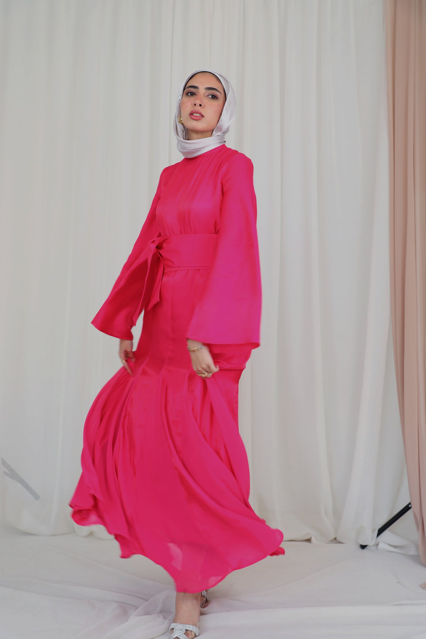 Calera Dress in Fuschia