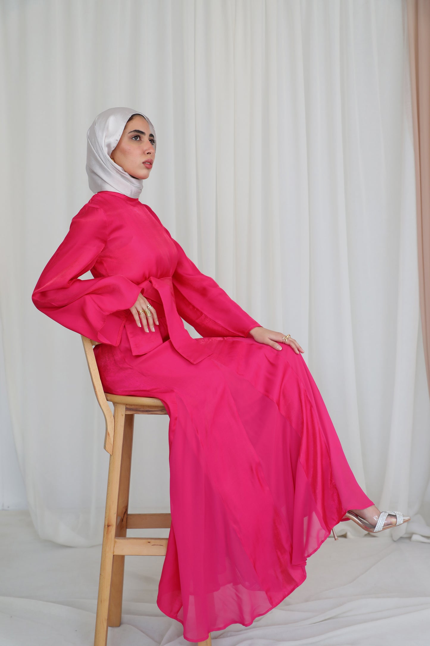 Calera Dress in Fuschia