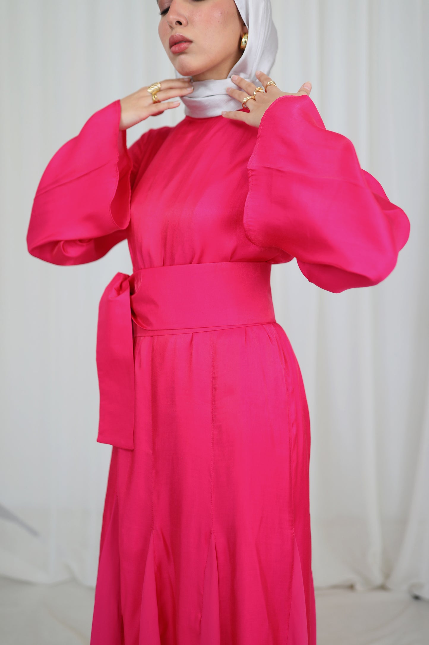 Calera Dress in Fuschia