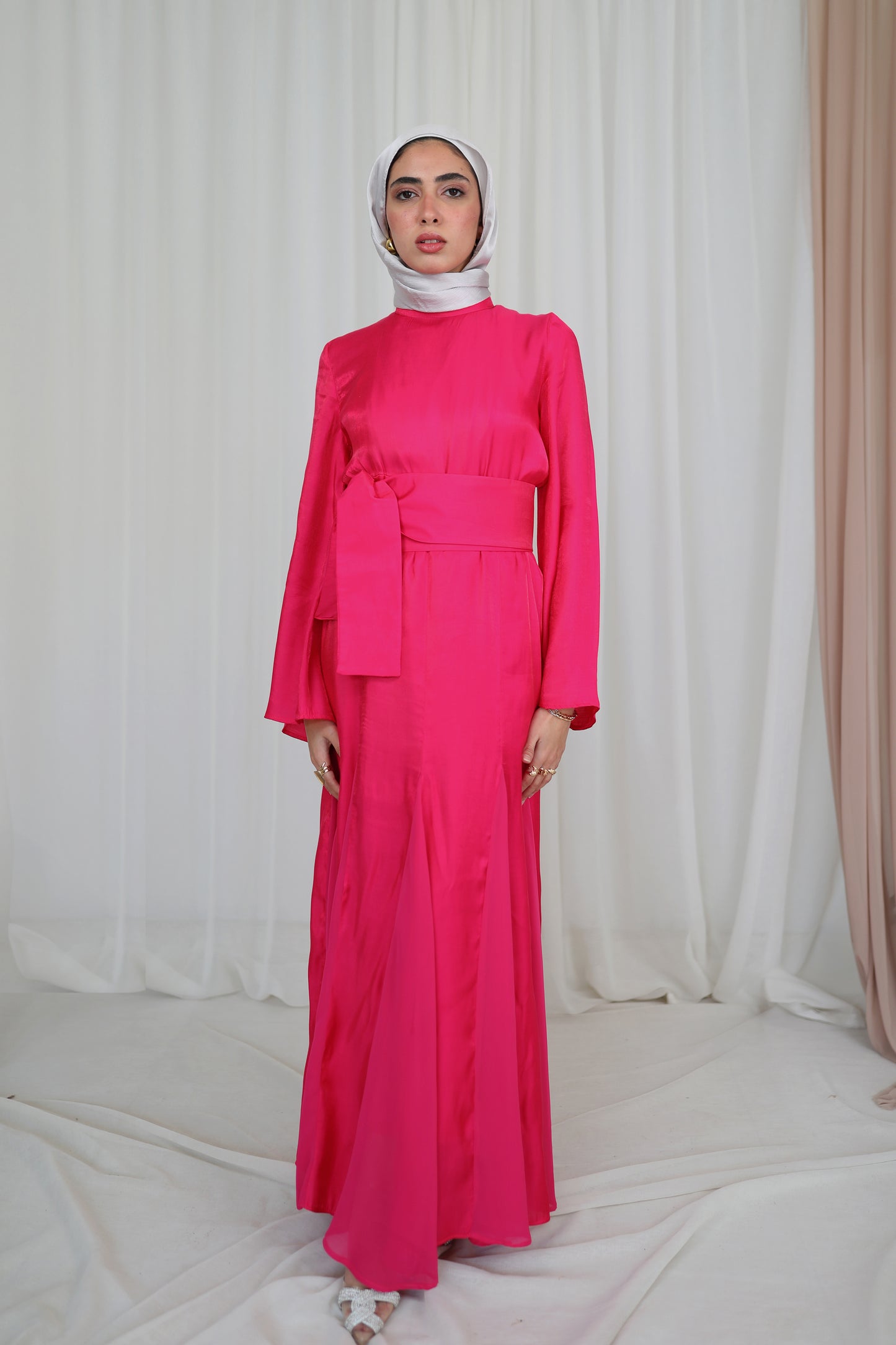 Calera Dress in Fuschia