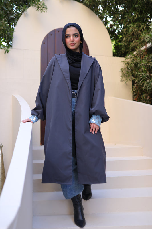 The Contrast Trench in Dark Grey