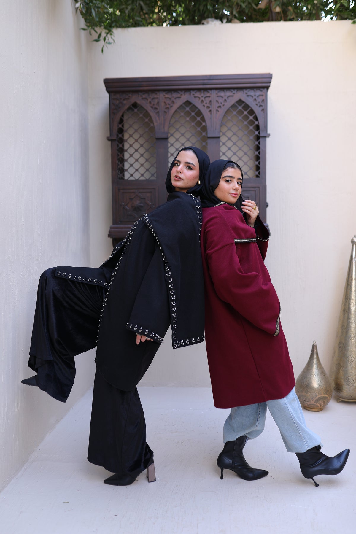 The Over-Shoulder Jacket in Burgundy