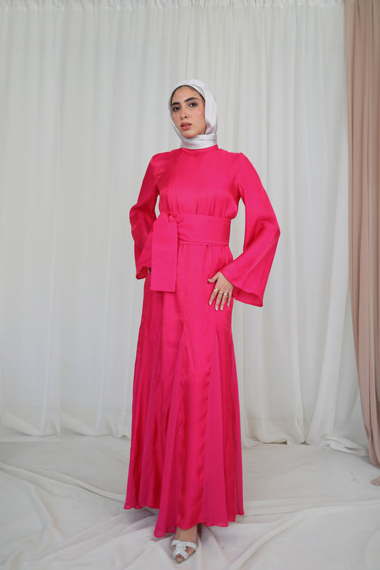 Calera Dress in Fuschia